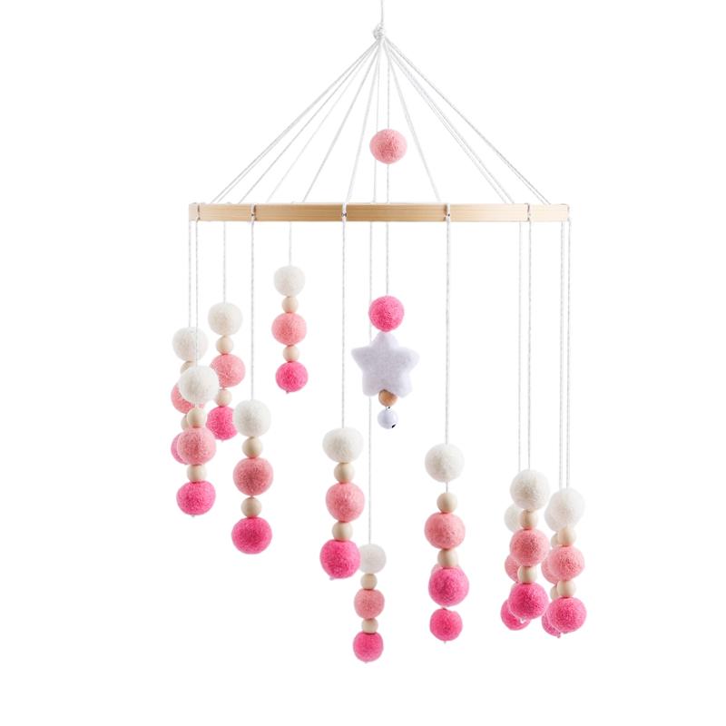 Baby Rattle Toy 0-12 Months Wooden Mobile On The Bed Newborn Music Box Bed Bell Hanging Toys Holder Bracket Infant Crib Boy Toys