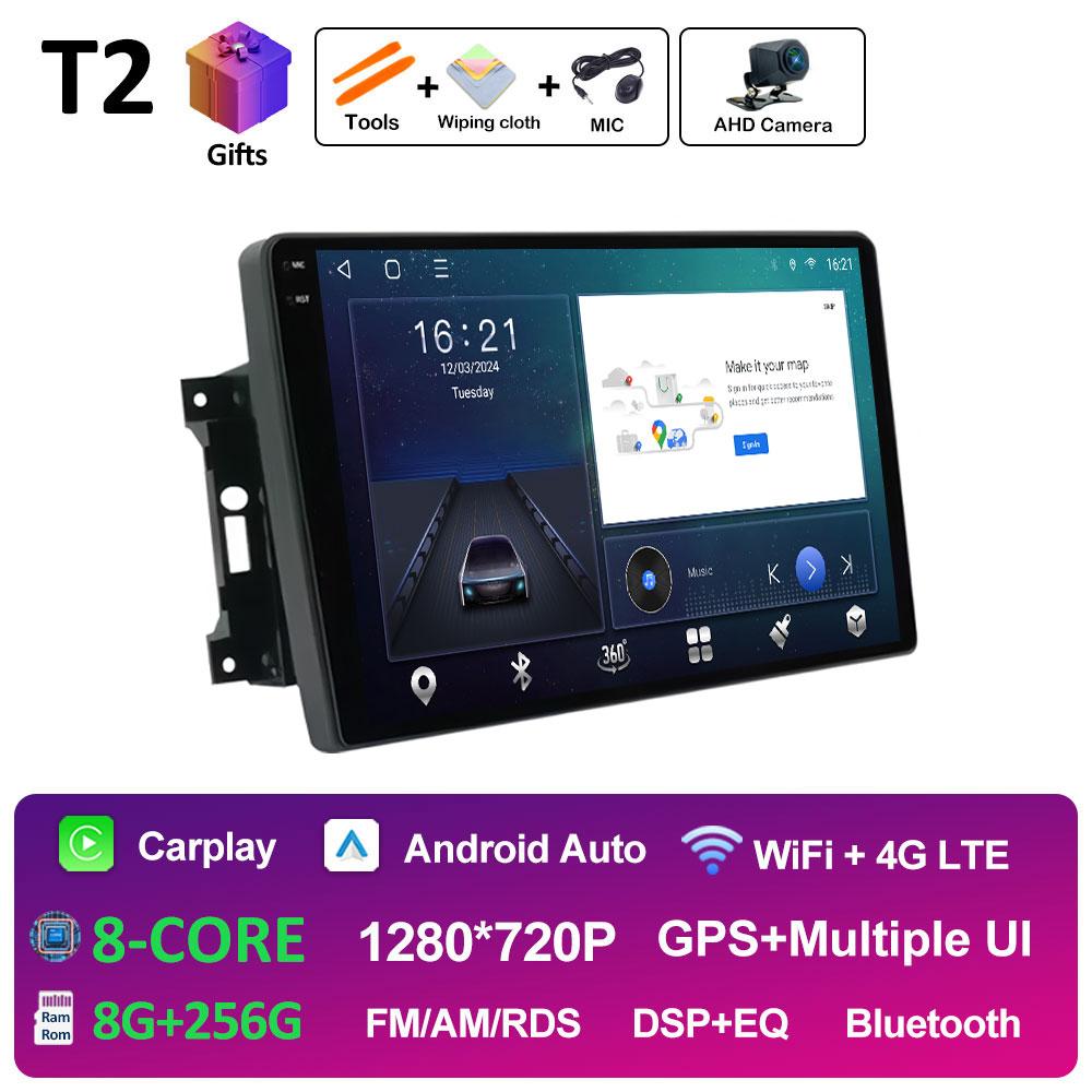 For Jeep Wrangler 3 JK 2007 2008 2009 2010 - 2018 Android 14 Wireless Carplay GPS Navigation Bluetooth Smart System Accessories