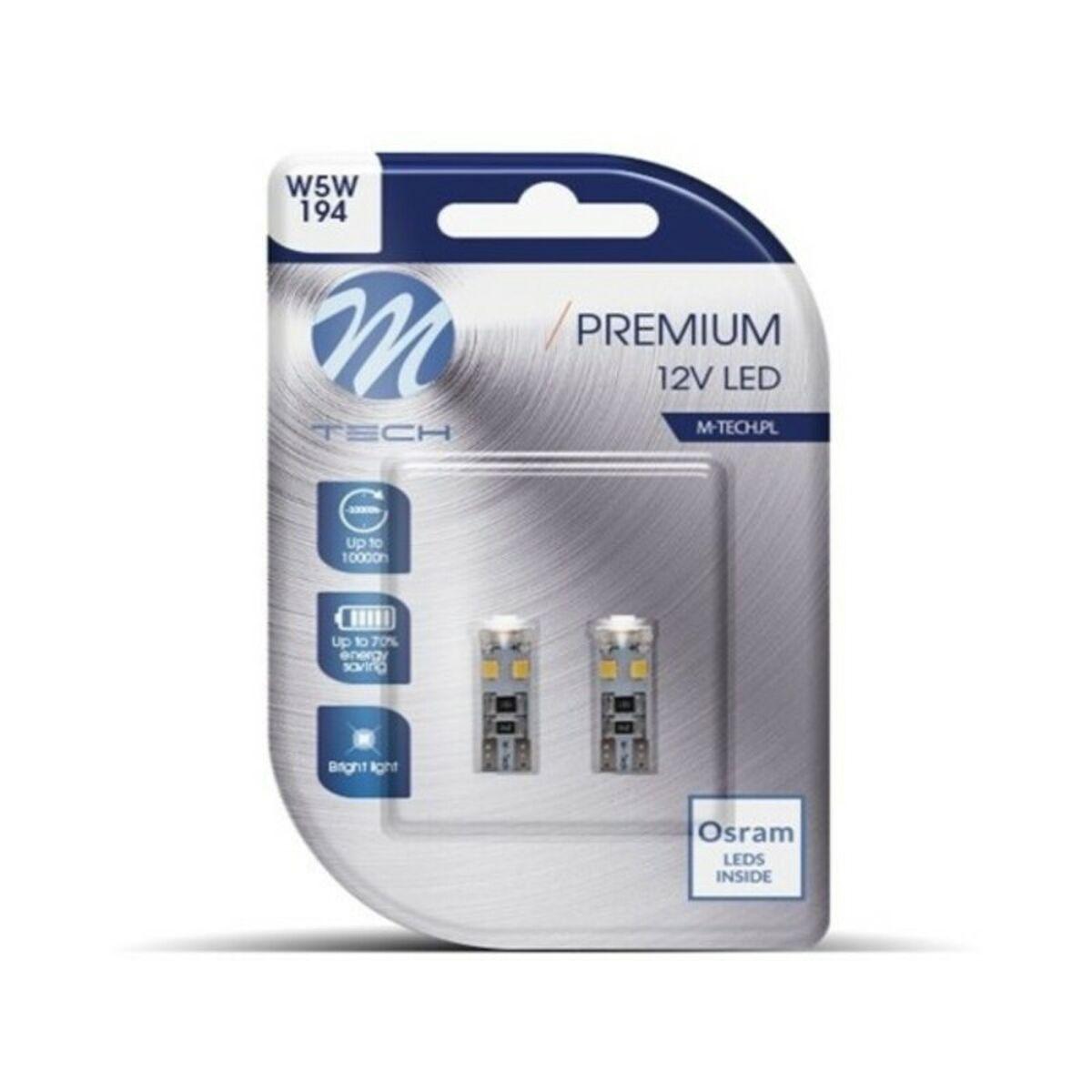 

Светодиодная лампа M-Tech W5W 12В (2 шт.)