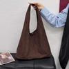Simple solid color large-capacity tote bag women's new casual versatile commuter shoulder armpit bag
