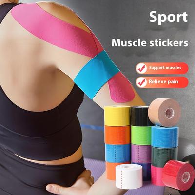 Durable And Safe 5M 1/3/5/10Pc Sport Cotton Elastic Self Adhesive Bandage Permeability Waterproof Kinesiology Straps Medical Strain Protection