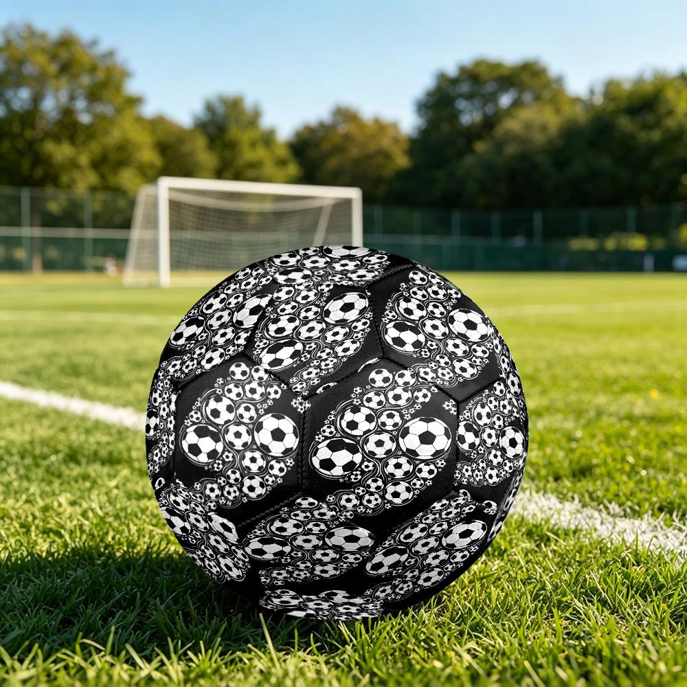 1pc Soccer Ball Theme Soccer Ball Football, Size 5, Lightweight PVC, Outdoor Training Soccer Ball,Gift c6598 Size 5