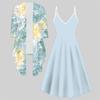 3D  Printed  Set Dress Coat ,  Double Spelling with Diverse Colors and Shapes  Fashion Print,suitable for Various Scene Fashion Styles