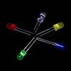 New 200Pcs  5mm LED Light White Yellow Red Blue Green Assortment Diodes Kit