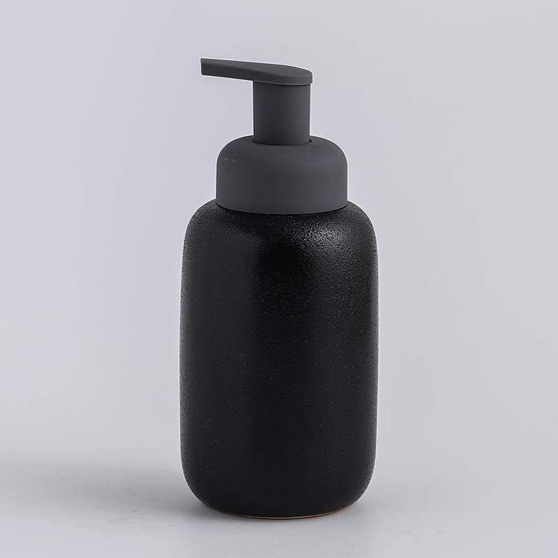 Ceramic Foam Soap Dispenser Bottle Kitchen Hand Sanitizer Bottle Shampoo Body Wash Lotion Bottle Customizable Logo for Hotels