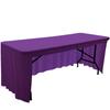 Spandex Stretch Table Cloth 4FT 5FT 6FT 8FT Table Skirt Cover for Wedding Party Banquet Solid Rectangular Cocktail Tablecloth