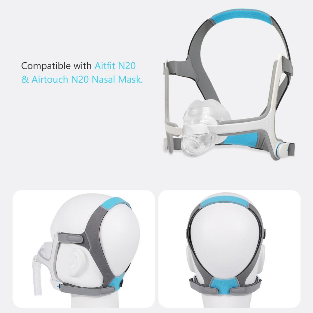 N20 CPAP Headgear for ResMed AirFit N20 Mask – Elastic and Comfortable Fit