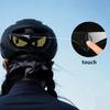 Helm LED Decoratieve Verlichting RGB Dynamische Expressieverlichting Universeel voor Fietsen en Motoren APP Bediening Duivels Oog Verlichting