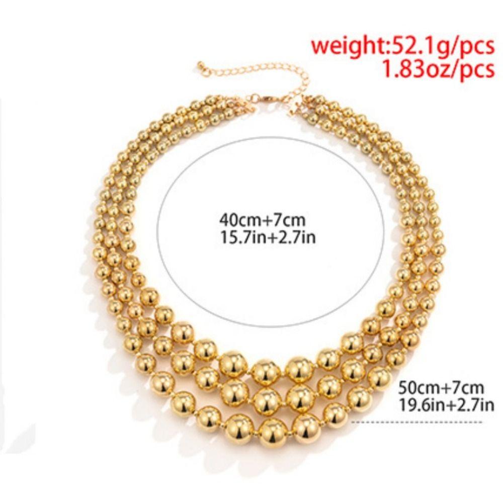 Exaggerated Thick Chunky Multi Layered Clavicle Necklaces Neck Jewelry Choker Necklace