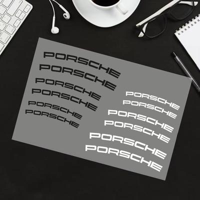 HLNX3 For 911 Cayenne 918 Pajun 718 Car Sticker Brake Caliper Sticker Label Logo Personalized Modification Decorative Sticker