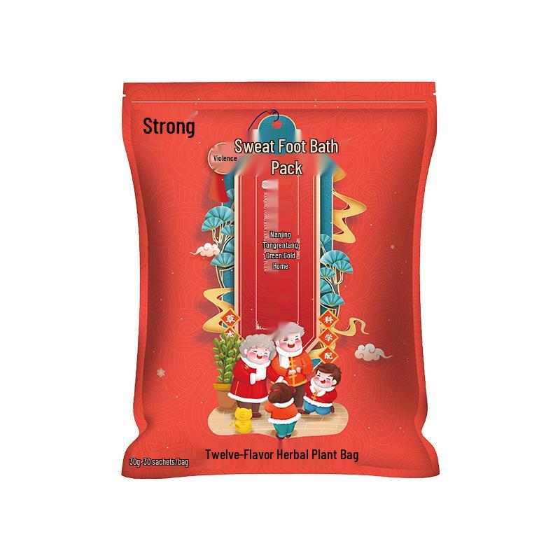 Тонжэньтан Травяная ванночка для ног: Набор Полынь, Имбирь, Сычуаньский перец
