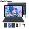 Tabletă ExcitPower T60 Pro Android 16 8GB RAM 256GB ROM 13.4" 5G WiFi 10000mAh Ecran FHD Tabletă PC cu tastatură și mouse