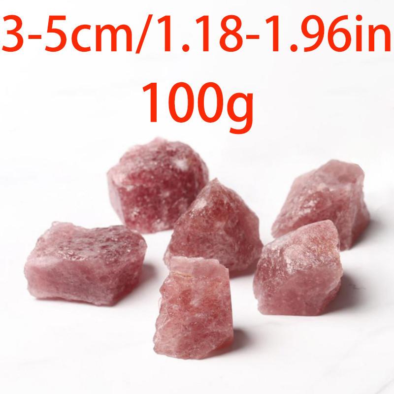 Natural Crystal Strawberry Quartz Rocks Minerals Stones Rough Gemstone Specimen