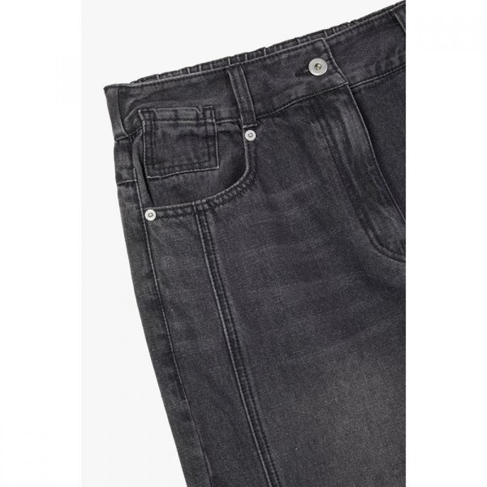 Studio Tomboy Curved Back Banding Denim Pants 9176362972ar