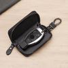 Funda de Piel Genuina para Llave de Coche: Bolsa Universal con Cremallera de Piel de Vaca Nappa