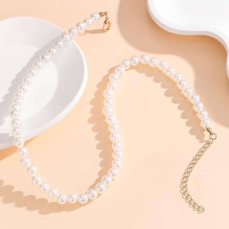 Vintage Imitation Pearl Ins Style Minimalist Niche Light Luxury Clavicle Necklace