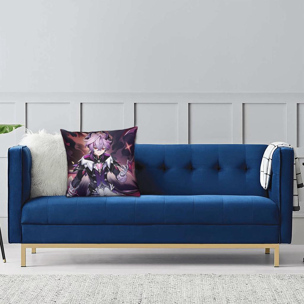 Genshin Impact Durin Game Pillowcase Printing Polyester Cushion Cover Decorations Pillow Case Cover Living Room Zippered 40X40Cm