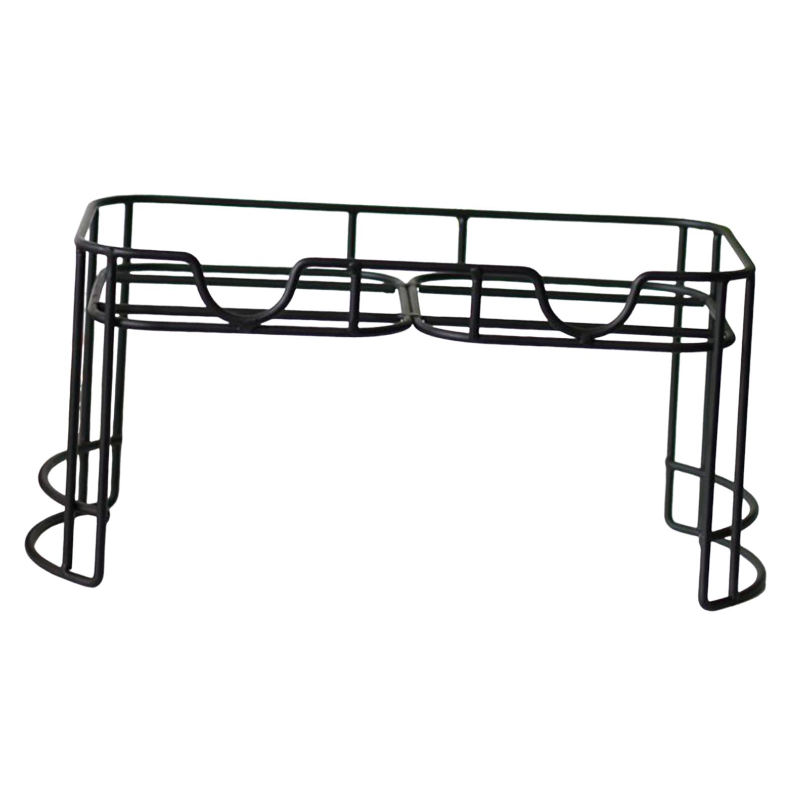 

Двойная подставка для диспенсера для напитков, металлическая подставка для диспенсера, железные подставки, круглая подставка для банки с водой, подставка для ведра с водой для лимонада на кухне чёрный