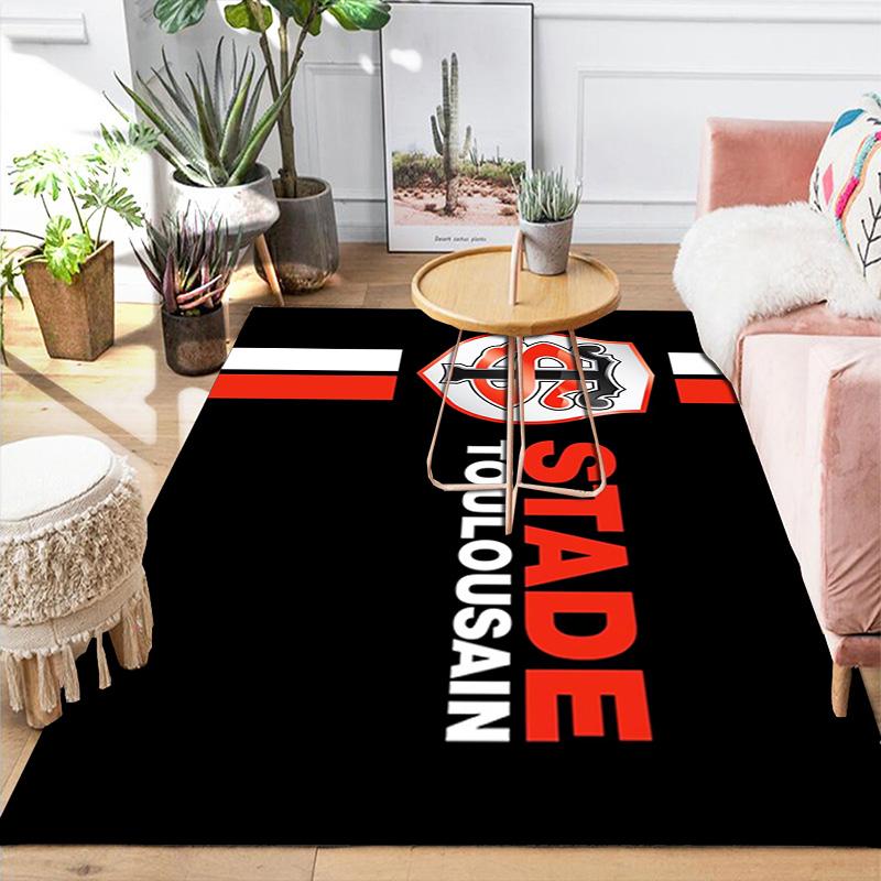 Stade Toulousain Rug Floor Mat for Living Room or Bedroom Soft and Comfortable Carpet a Gift for Birthday and Holiday.MFF0918281