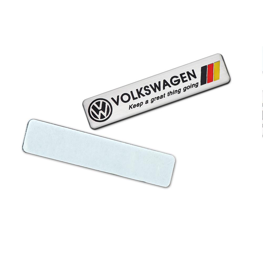For VOLKSWAGEN VW Car Body Aluminum Sticker Universal Vehicle Logo Decoration Accessories For Volkswagen VW Golf Polo Beetle Pas