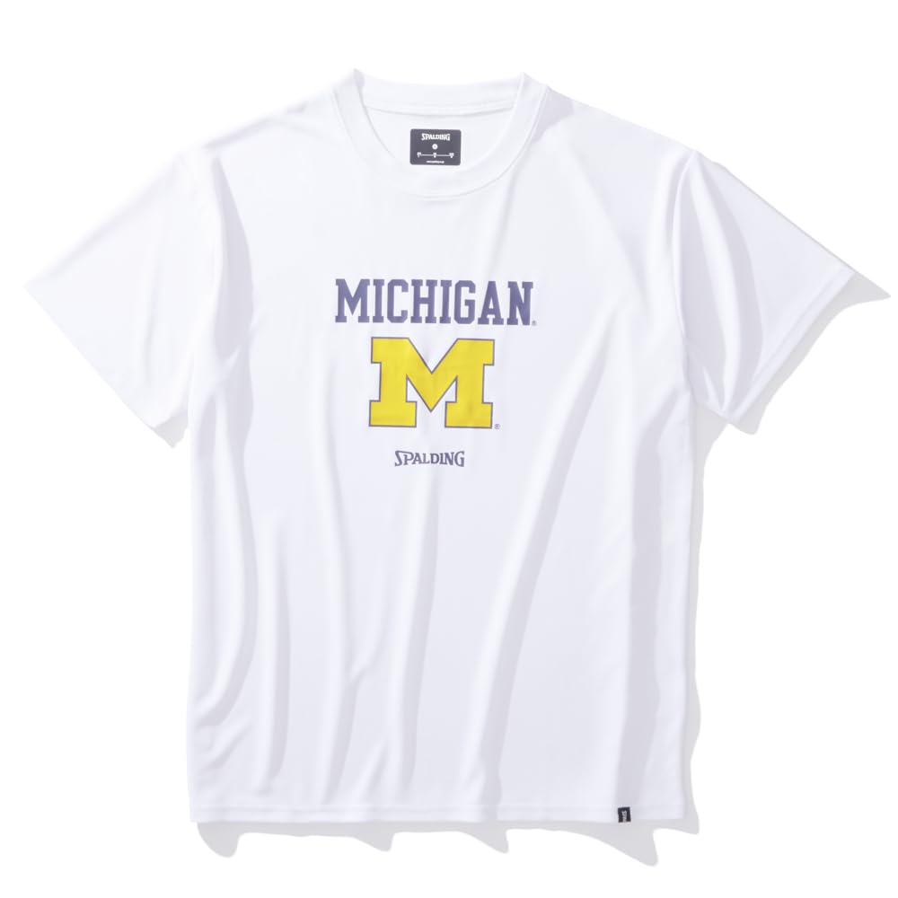 

Spalding Michigan Logo T-Shirt, White, XL, SMT24123M