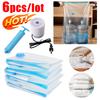 Foldable Compressed Storage Bags Reusable Vacuum Organizer Dustproof Space Saving Hand Pump For Blankets Clothes Pillows
