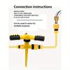1pc 360-Degree Spinning Sprinkler For Gardening Lawn Irrigation Gardening Flowers Watering Nozzle Gardening Accessories