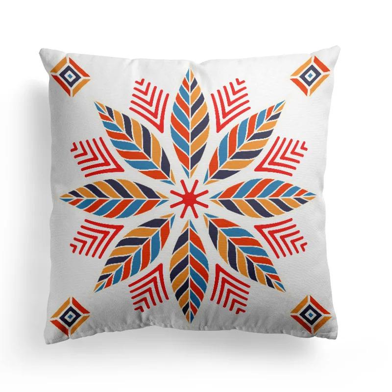 Creative Modern Ethnic Geometry Pillowcase Simple Black/White Sofa Cushion Case Hot Nordic Livingroom Bedroom Decorative Pillows