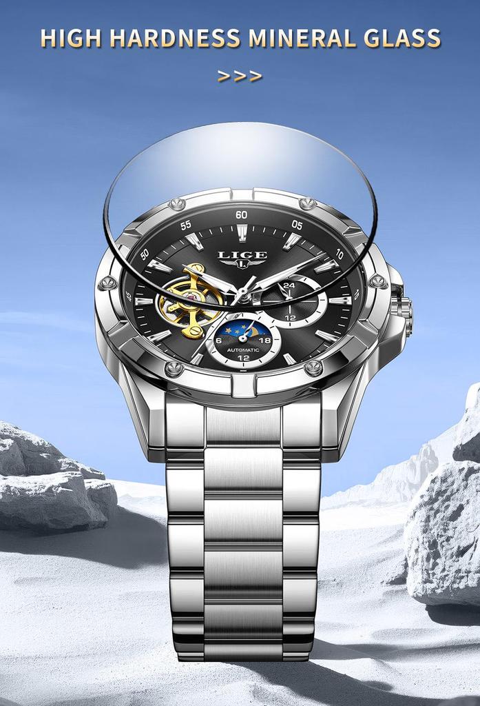 Men's High-End Multi-Functional Mechanical Fashion Watch – Stylish Business Wristwatch