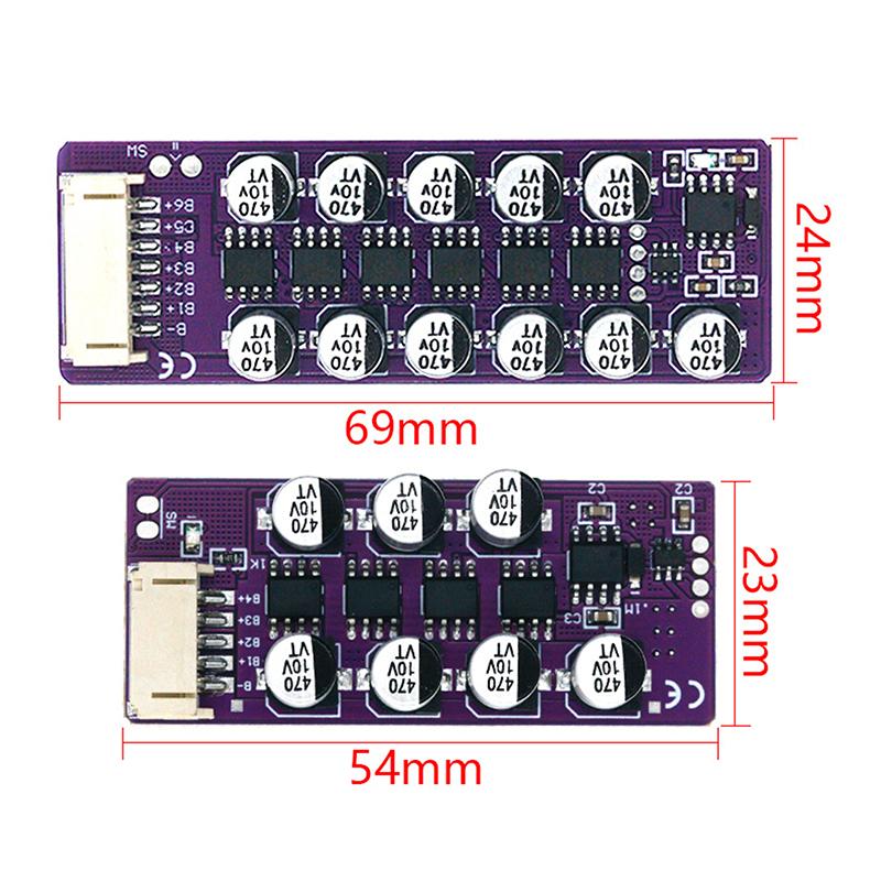 1.2A Bms 3S 4S 5S 6S 18650 Lithium Battery Active Equalization Board Li-Ion Lifepo4 Balancer Energy Transfer Balance Capacitor