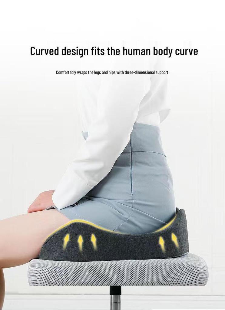 Breathable Universal Memory Foam Seat Cushion - All-Season Office Chair Pad