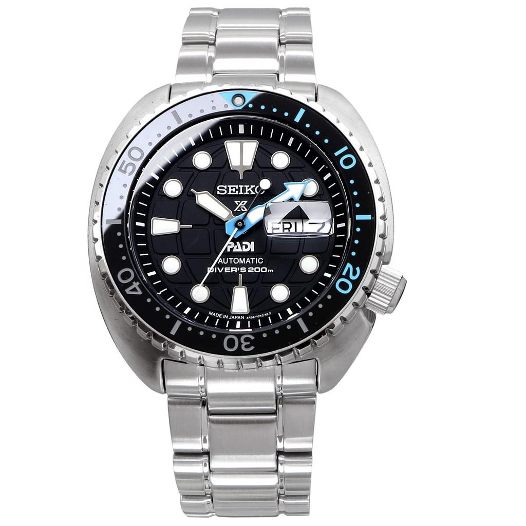 Seiko PROSPEX Mechanical Automatic PADI Special Edition Turtle Sapphire Made in Overseas Model Diver's Watch, 200m, Crystal, SRPG19, Japan, Men's,