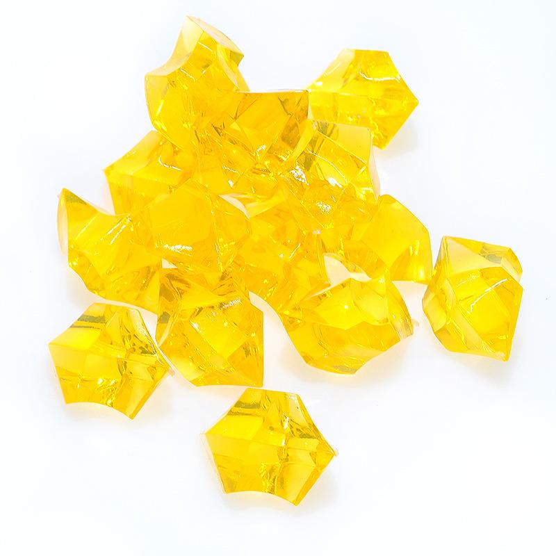 20pcs Acrylic Crystal Gem Stone Crushed Ice Rocks Aquarium Colorful Stone Fish Tank Vase Landscaping Decoration