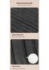 European & American Black Striped Corset Waist Slimming Shapewear with Zipper Bust Support - Tight-fitting Professional Suit.