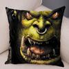 WOW Illidan Cushion Cover Decor Hot Game Hero Printed Pillow Covers for Sofa Home Pillow Case Super Soft Short Plush Pillowcase