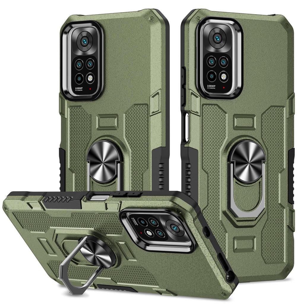Redmi Note 12 Anti-Fall Magnetic Case with Finger Ring Holder