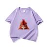 Kids Cotton T Shirt Cute Peeking Chicken Print Crew Neck Short Sleeve Tee Casual Breathable Boys Girls Summer Tops