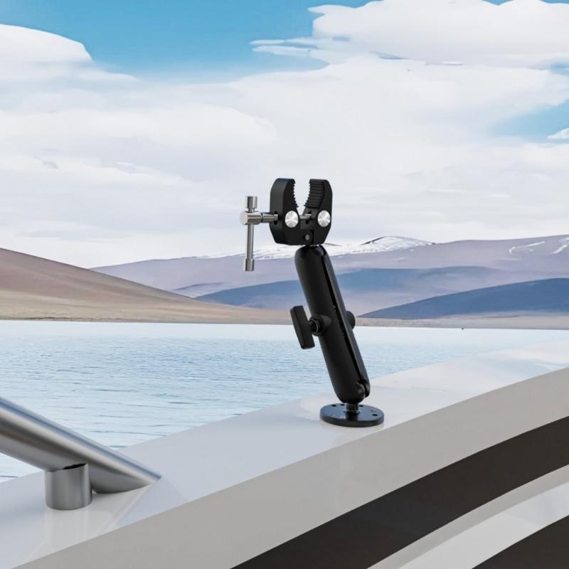 Universal Trolling Motor Stabilizer For Marine Use Anti Vibration Motor Stabilizer Mount Clamp for 0.6" To 2" Rail