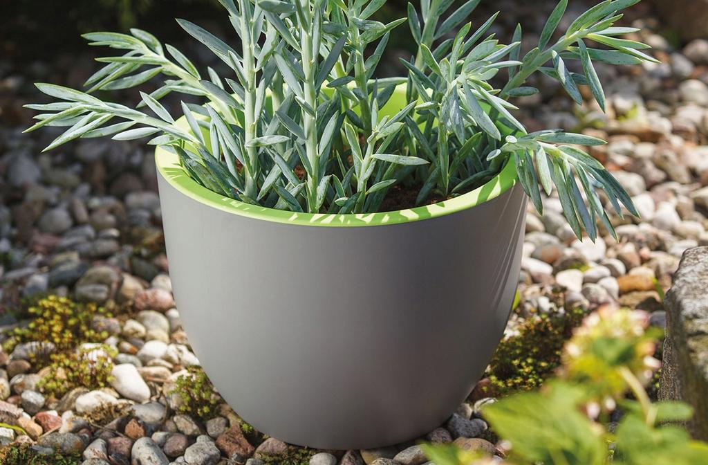 Muna 35 Round Flowerpot | Anthracite