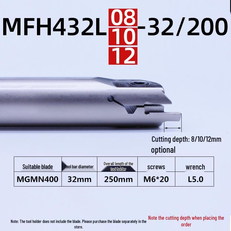 Inner Hole Face Grooving Tool Holder MFHR/L Flat 320/420/325/425 Groove Tool, Spring Steel