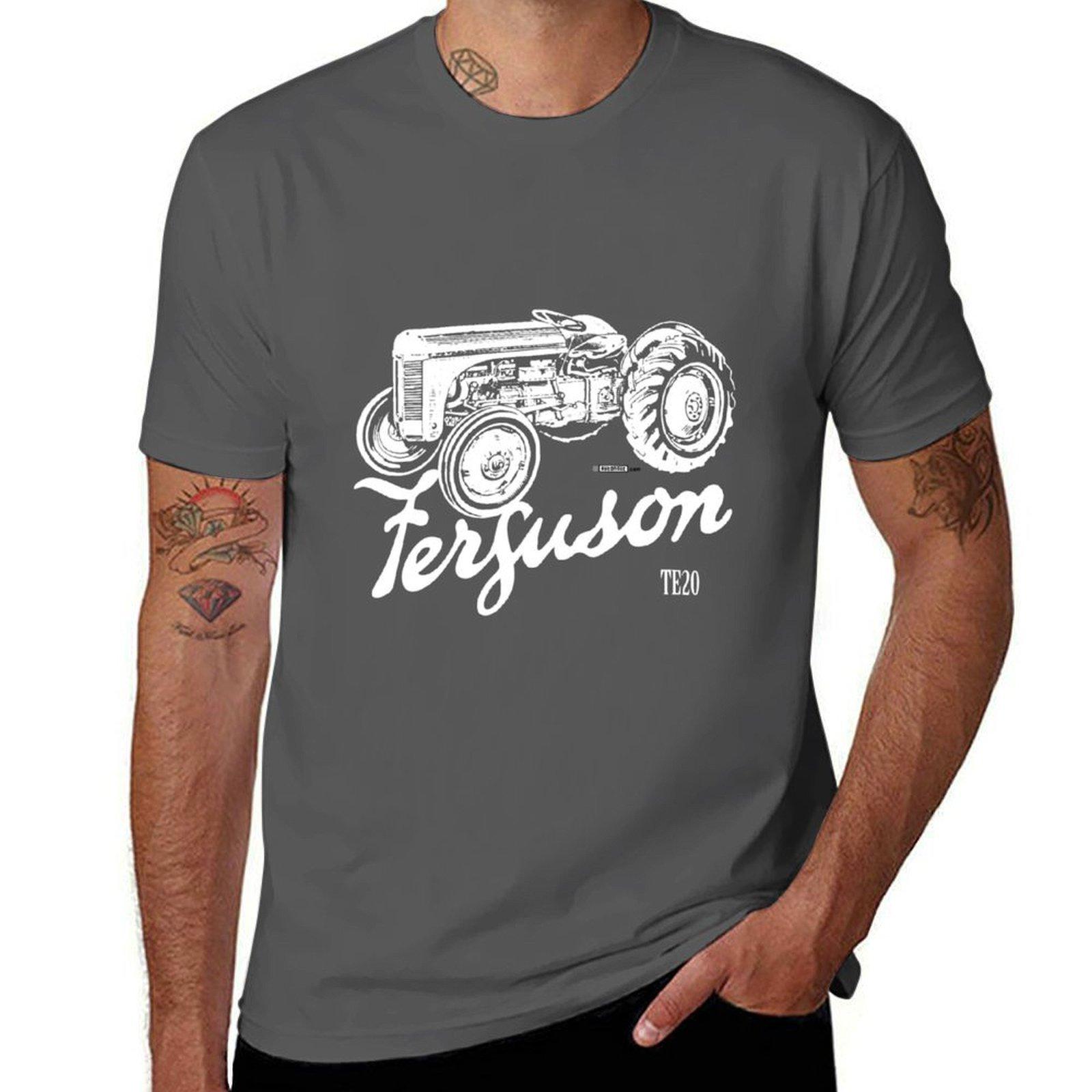 

Ferguson TE20 script and illustration T-Shirt man t shirt graphic cotton t shirt pack t shirts designer T-Shirt 4XL