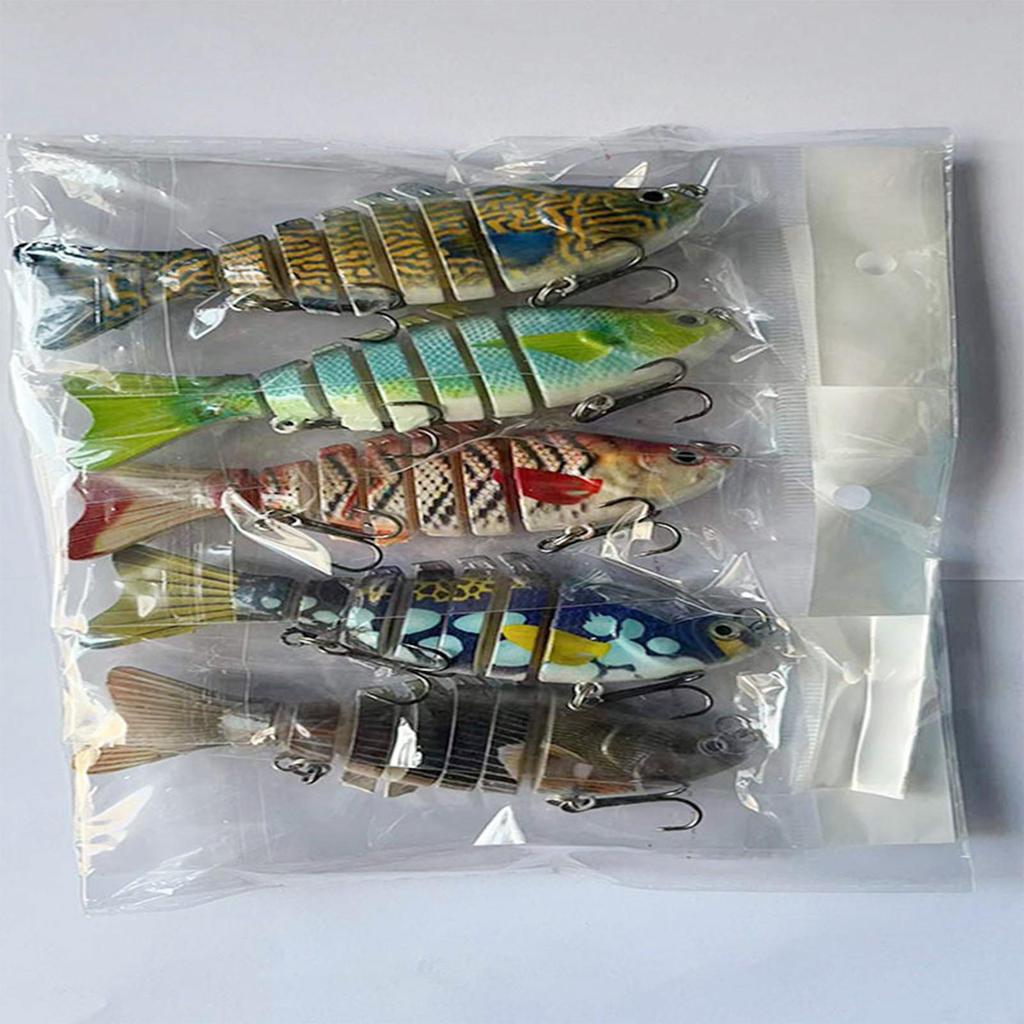 Swimbait Fishing Lures 7-Jointed Simulation Tackle For Fishing Realistic Angling Swimbaits For Saltwater Freshwater Pond Ice