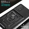Magnetic Ring Cases For Samsung Galaxy S24 S23 S22 S21 S20 Ultra Plus Slide Lens Protector Case For Samsung S24 S23 S21 FE Cover
