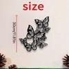 Waterproof Hanging Wall Art Black Butterfly Hanging Ornament  Garden Fence
