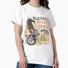 Bultaco Moto Rider Saltando En Acción Camiseta Classic T-Shirt