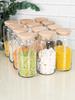 12-Piece Glass Jar Set with Vacuum Lid Large Size Food Legumes Storage Set 1300 Ml