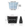 Waterproof Striped Makeup Bag Lightweight Polka Dot Makeup Case PVC Cosmetic Bag  Travel