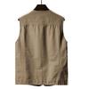 Weste Mann Baumwolle Doppel Seiten Taktische Weste Viele Taschen Ärmellose Jacke Chalecos Para Hombre Mantel Männer