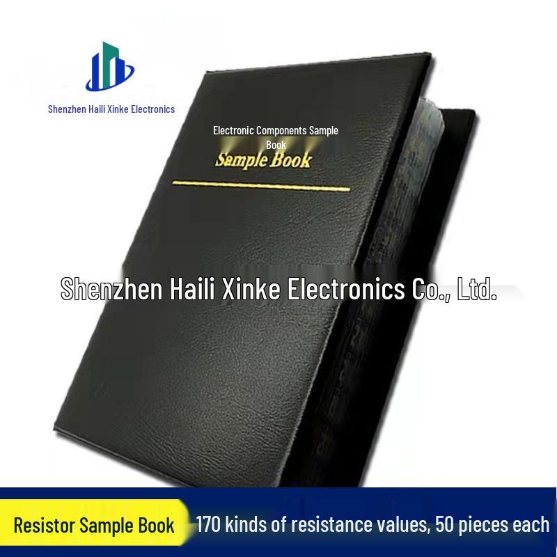 0402 SMD Resistor Sample Book: 170 Values, 50 Each, 8500 Total Pieces, ±1% Tolerance.