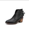 Damenmode Stiefel Damen Wasserdichte Kurze Stiefel High Heels Slip on Unisex Knöchel Winterstiefel Plus Größe 43 Botas Femininas 2024